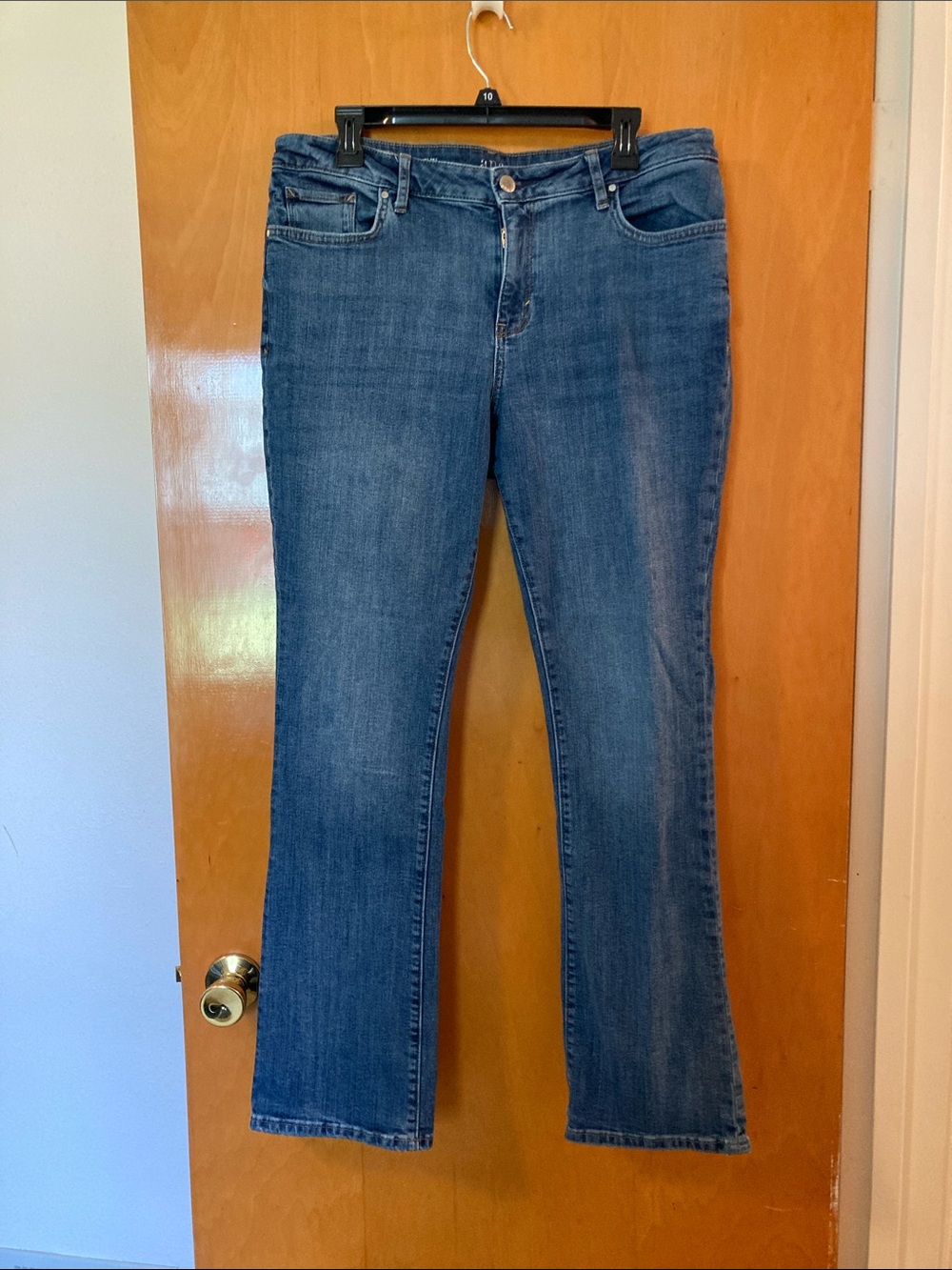 a.n.a Women's Medium Blue mid rise slim Bootcut Jeans